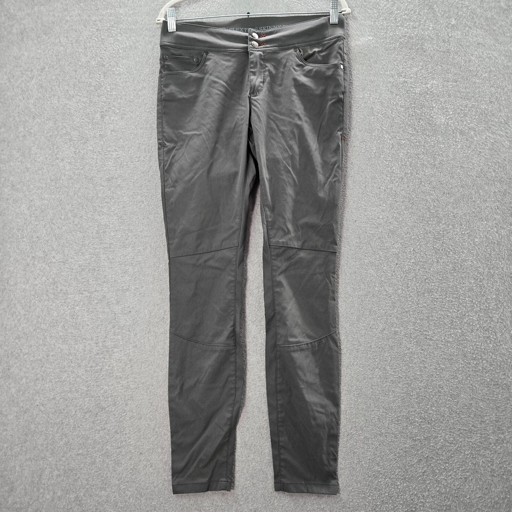Toad & Co Women Pants 8 Gray Flextime Skinny Nylon Stretch